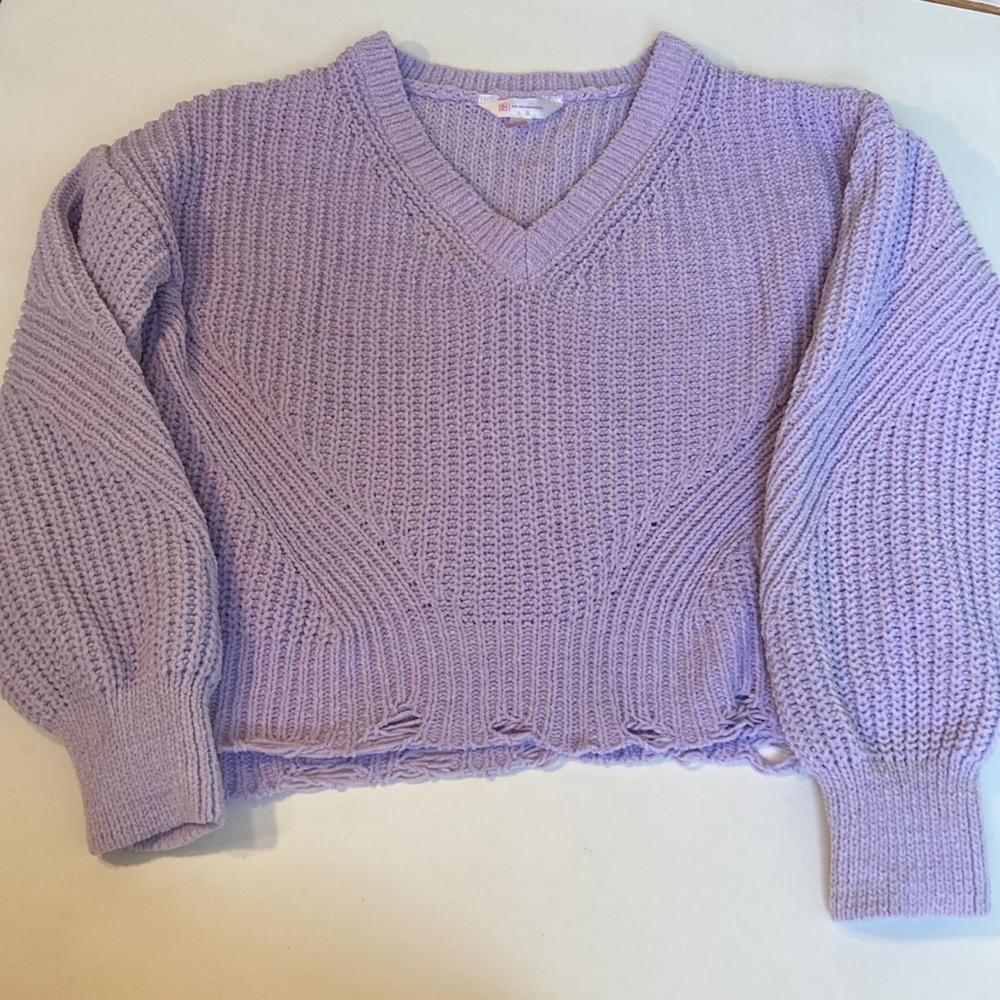 No boundaries- crop V neck sweater-S - Picture 2 of 12